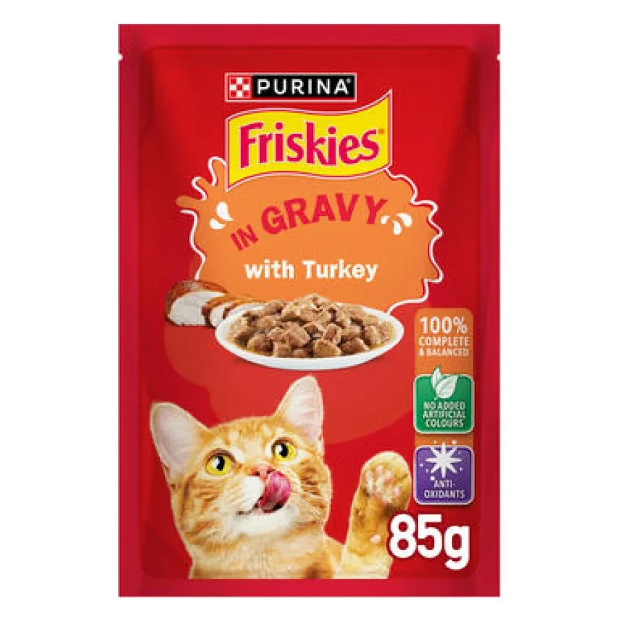 Friskies Turkey in Gravy Wet Cat Food, 85g