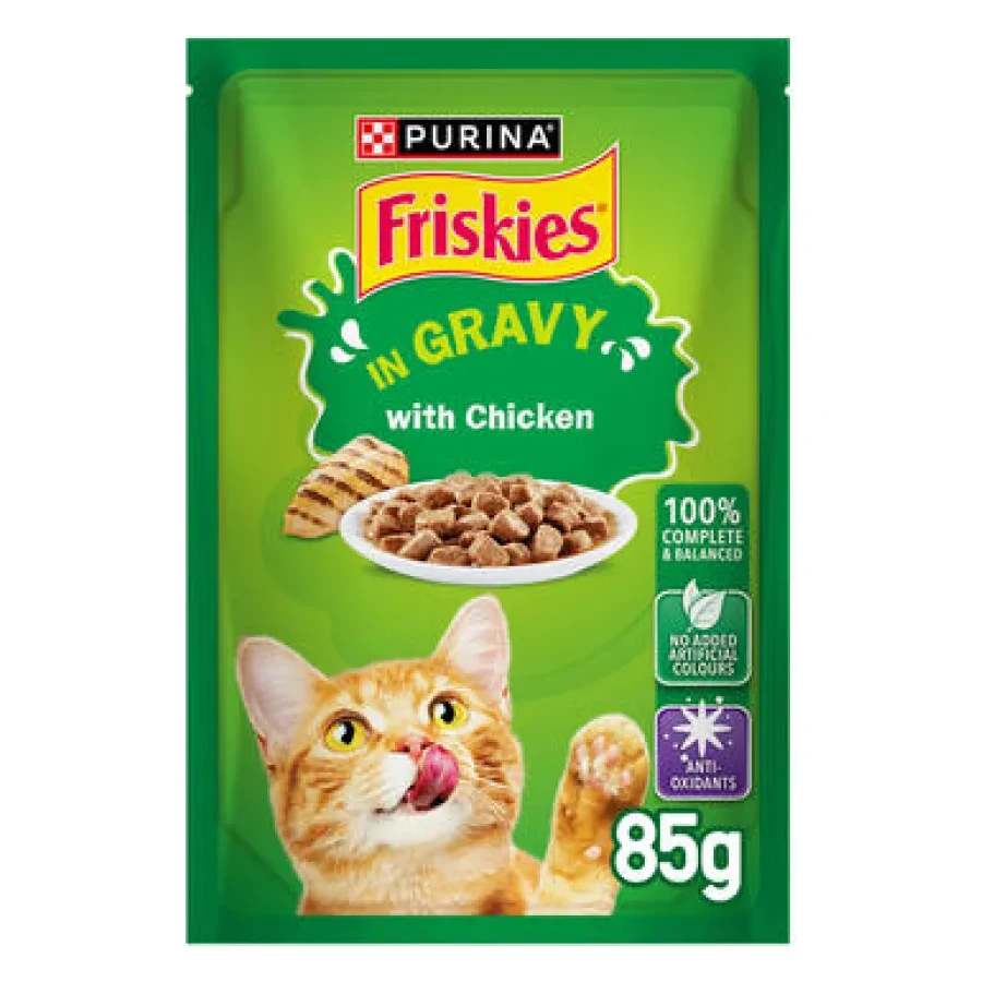 Friskies Chicken in Gravy Wet Cat Food, 85g