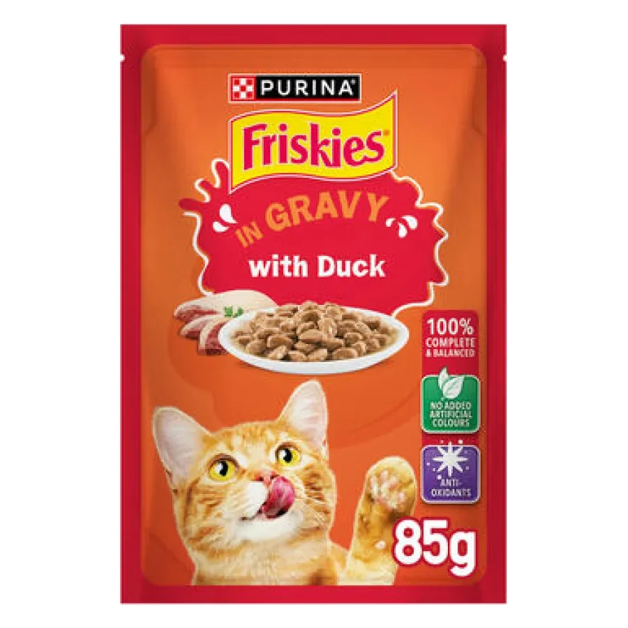 Friskies Duck in Gravy Wet Cat Food, 85g