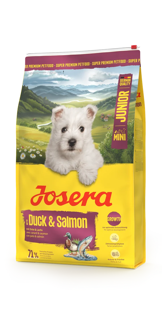 Josera MiniJunior Duck & Salmon Puppy Food, 5x900g