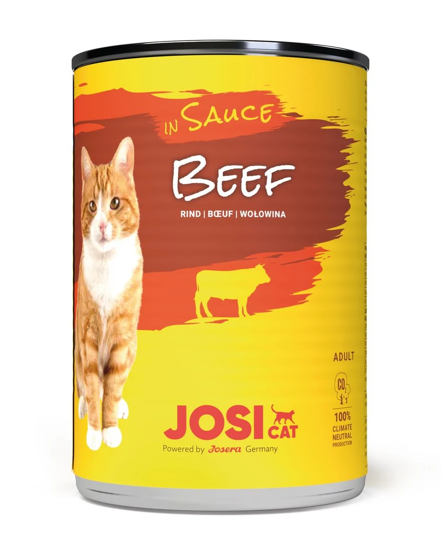 JosiCat Beef in Sauce Wet Cat Food, 415g