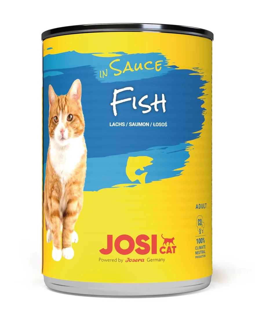 JosiCat Fish in Sauce Wet Cat Food, 415g