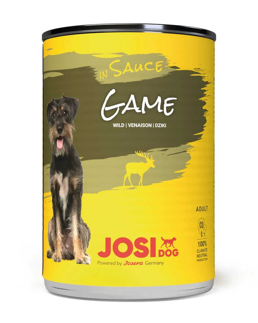 JosiDog Game in Sauce Wet Dog Food, 415g
