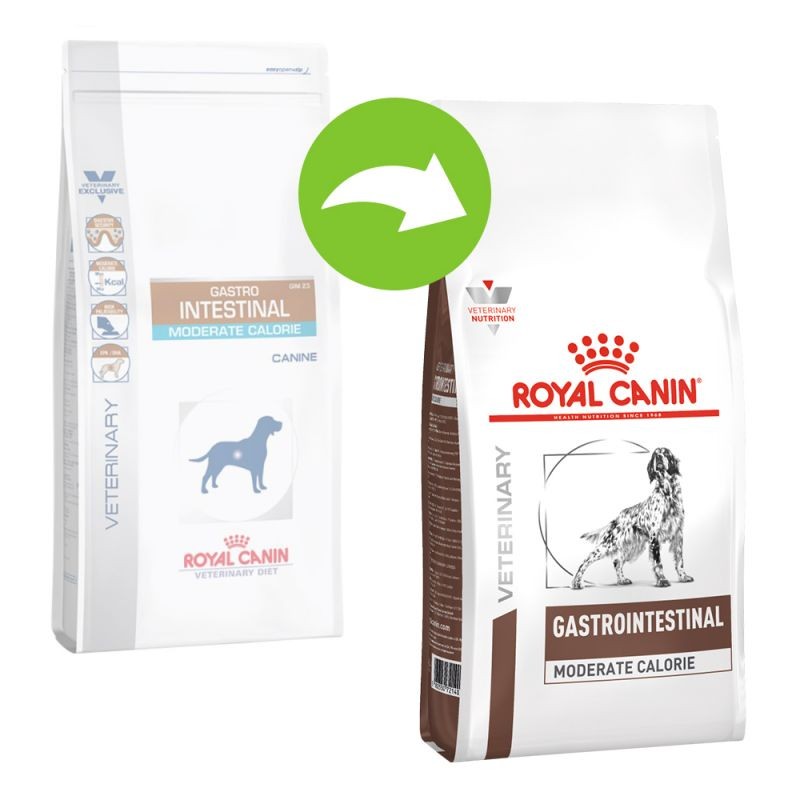 Royal Canin Veterinary Diet Dog Food - Gastro Intestinal Moderate Calorie (2Kg)