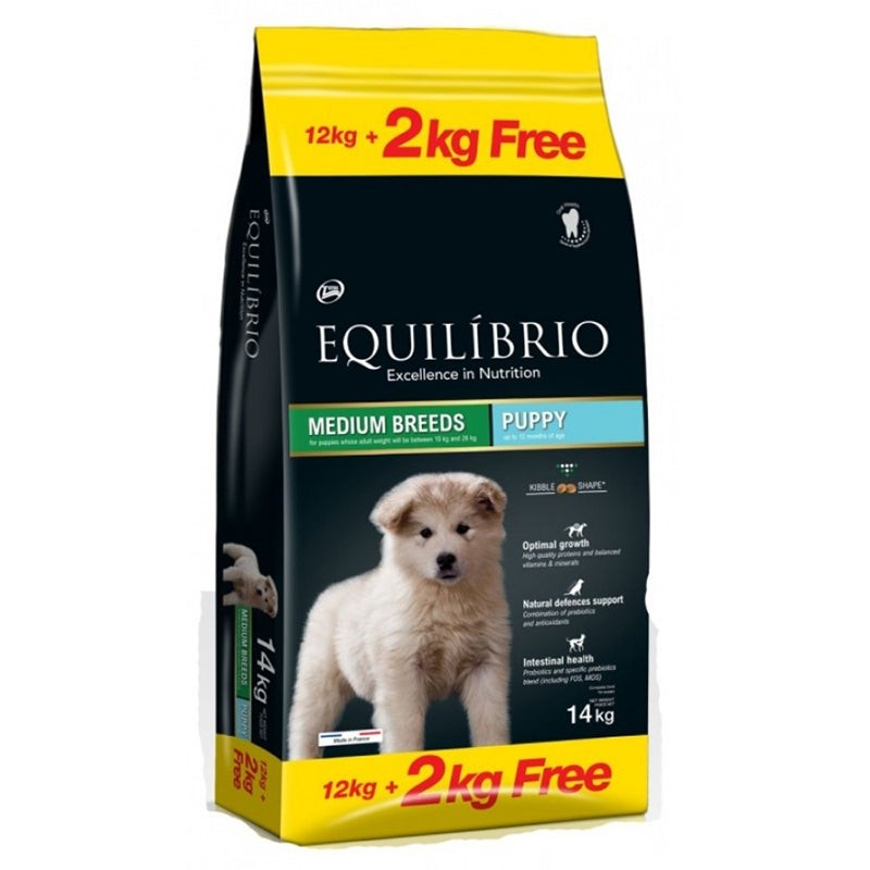 Equilibrio Medium Breed Puppy Dog Food (2kg-14kg) - 2Kg