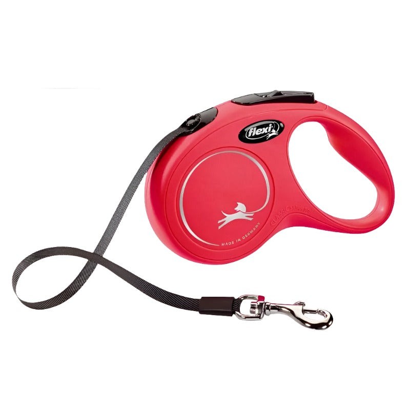 FLEXI New Classic Retractable Tape Dog Leash M & L 5m - Medium / Black