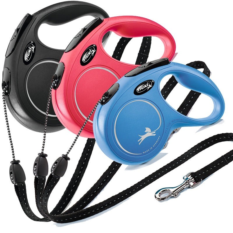 FLEXI New Classic Retractable Dog Cord Leash up to 20kg 5m - Blue