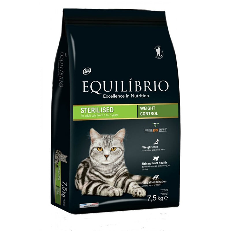 Equilibrio Adult Sterilised Cat Food (2kg-7.5kg9) - 2kg