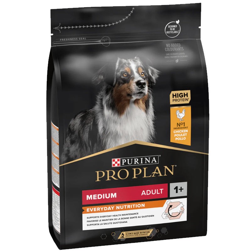 Purina - Pro Plan - Everyday Nutrition - Medium Adult - Chicken - Dry Dog Food (3kg-14kg) - 3kg