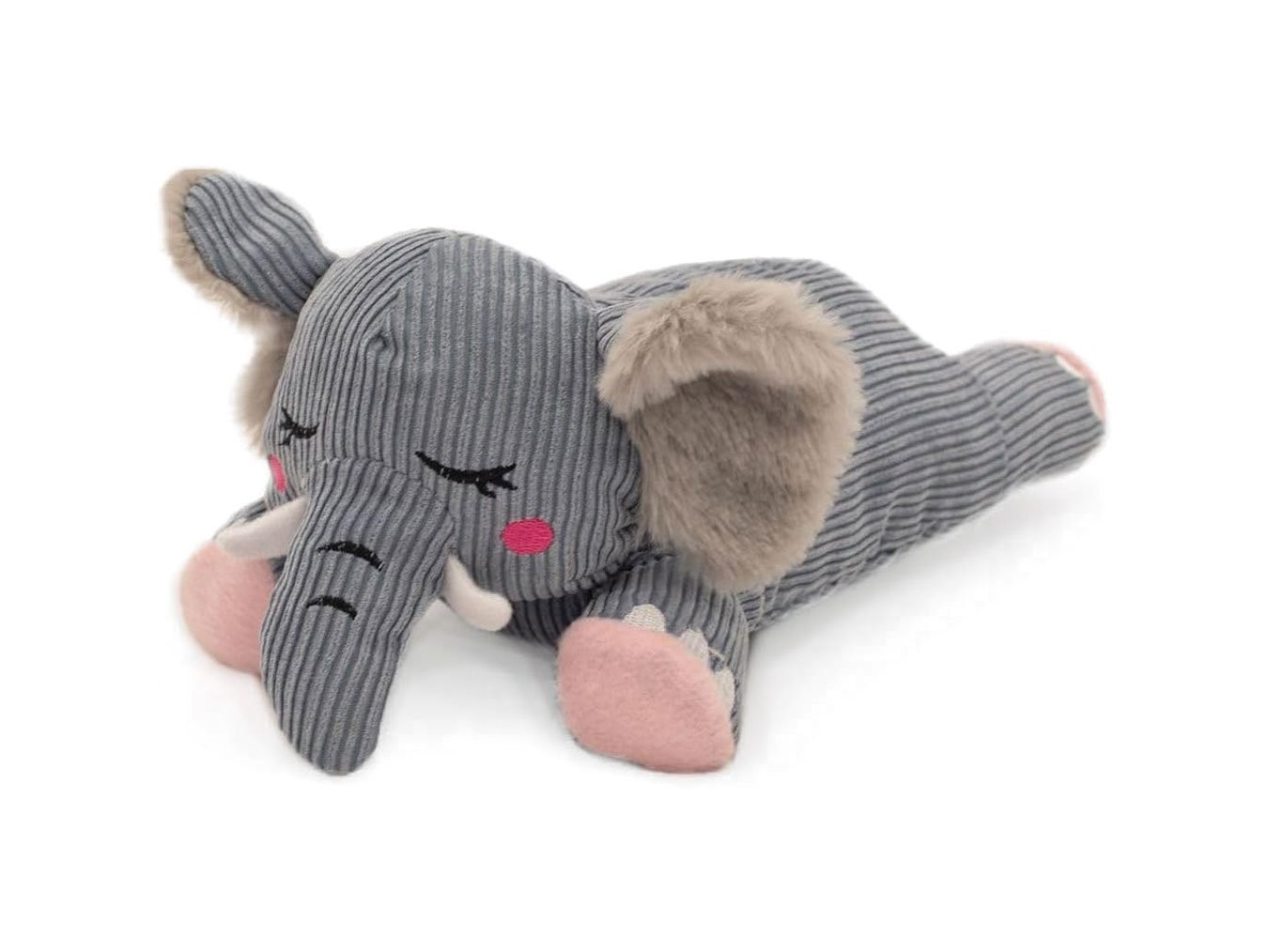 Snoozies Elephant | Silent Stuffed Squeaky Dog Toy | Machine Washable | Suitable for All Breeds - Regular Chewers | ZippyPaws