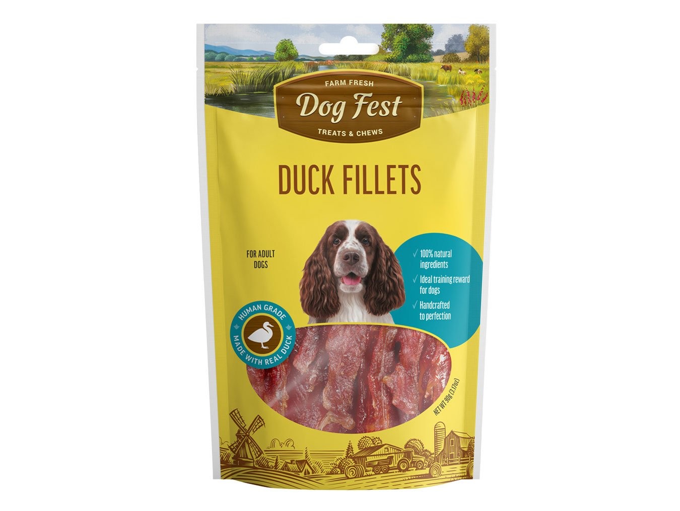 Duck Fillets | Dog Fest Dog Treats Chews | Made for Adult Dogs | High Protein Real Meat | No Artificial Flavors