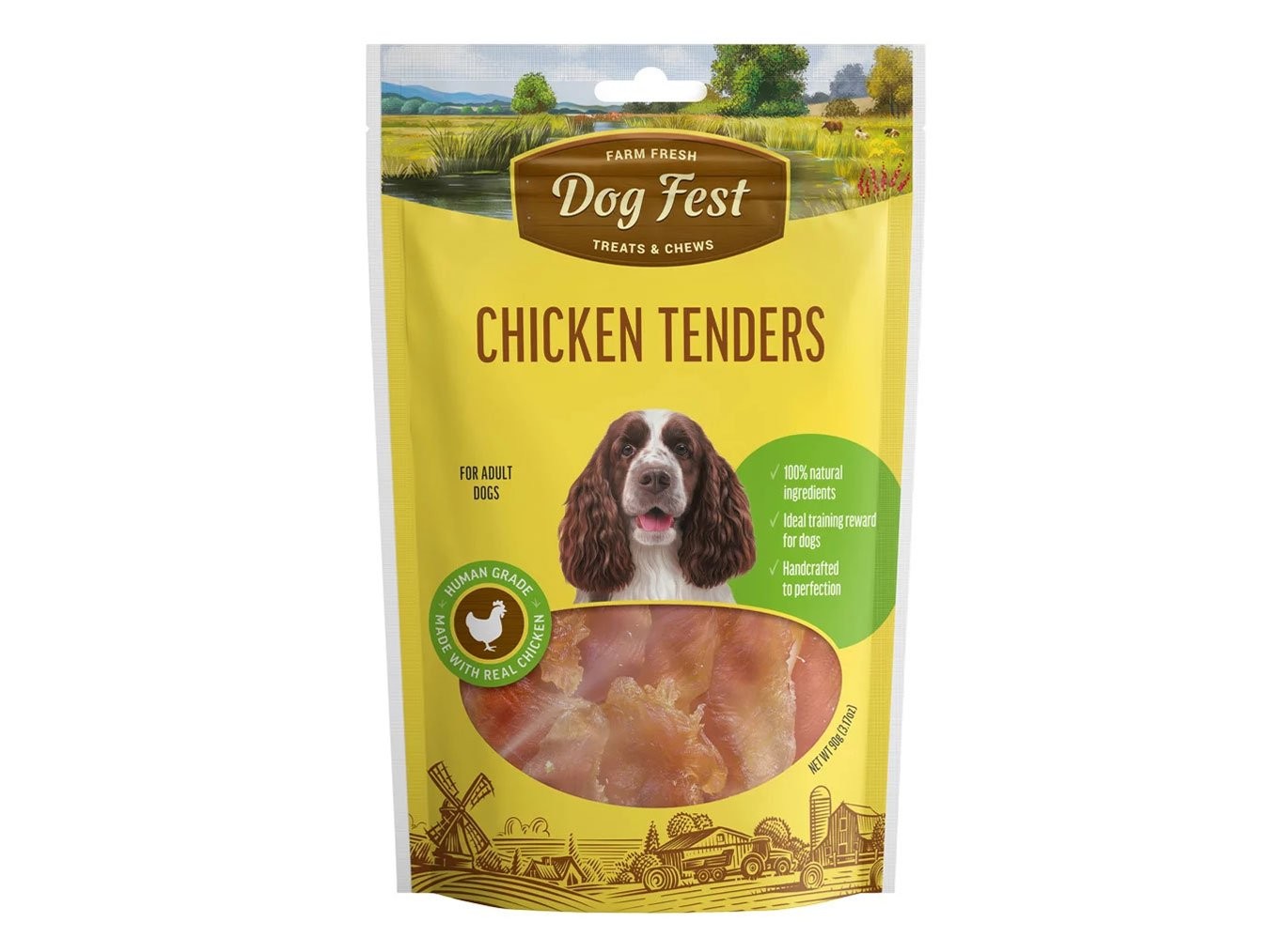 Chicken Tenders | Dog Fest Dog Treats Chews | Made for Adult Dogs | High Protein Real Meat | No Artificial Flavors