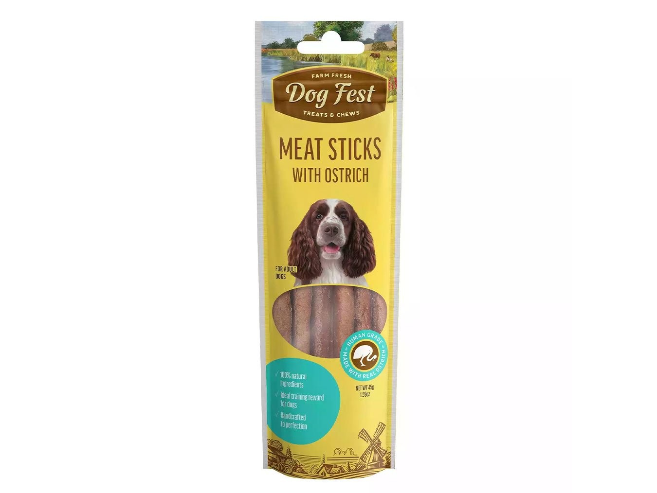 Flavored Meat Sticks | Dog Fest Dog Treats for Adult Dogs | High Protein | Real Meat | No Artificial Flavors