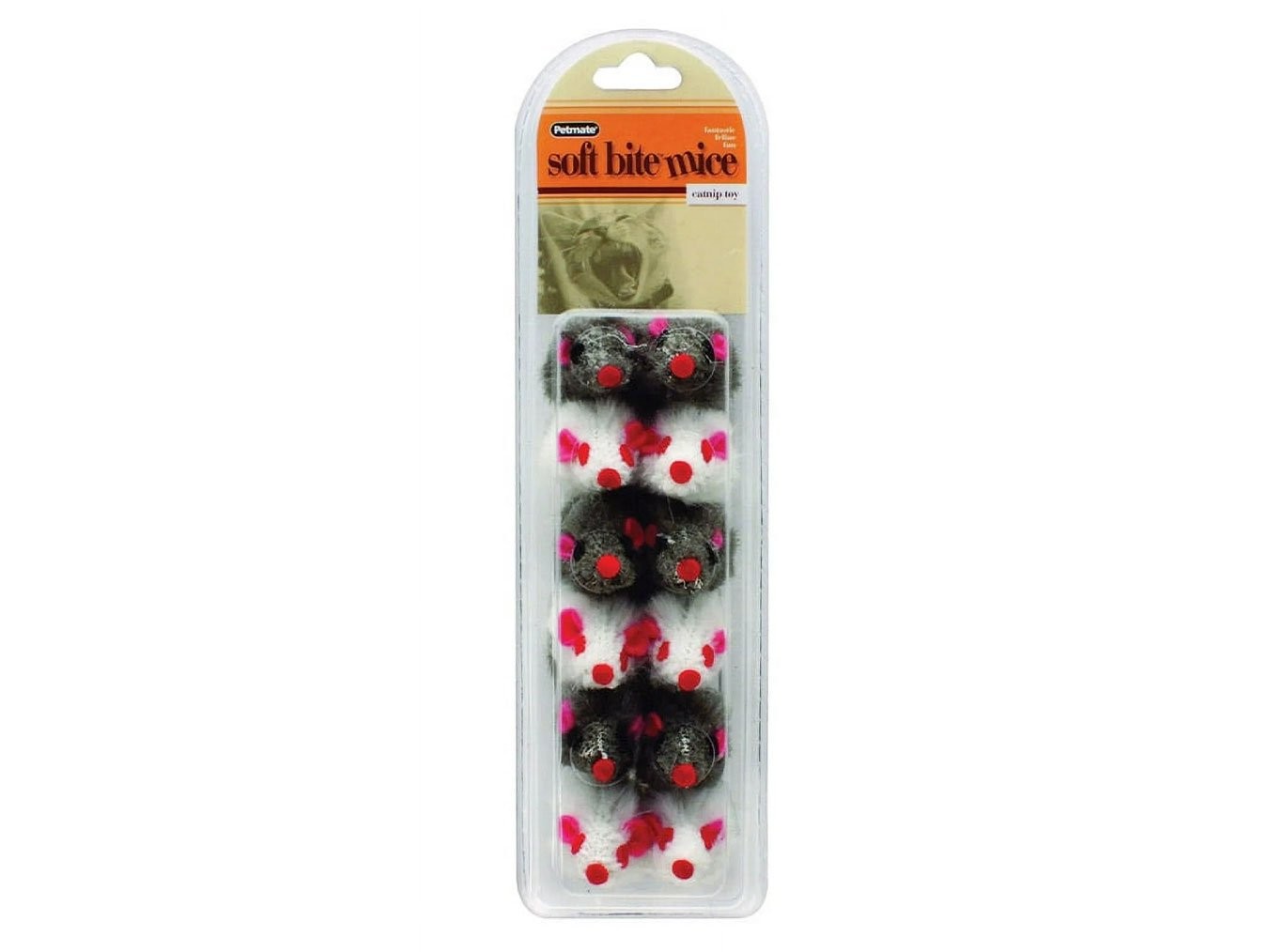 Soft Bite Mice 12 pack - Petmate Catnip Cat Toys