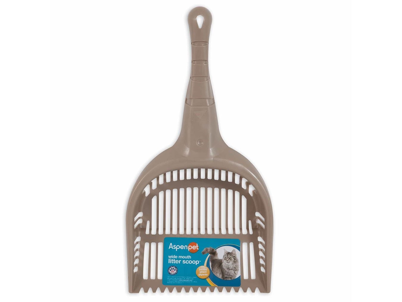 Wide Mouth Litter Scoop | Aspen Pet Litter Cleaning Tool for Cats
