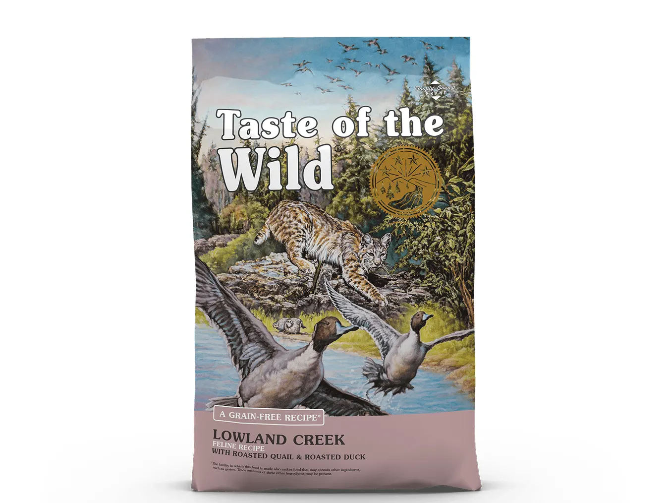 Taste of the Wild Lowland Creek Cat Food with Quail Duck – 2 kg, Grain-Free, Omega-3