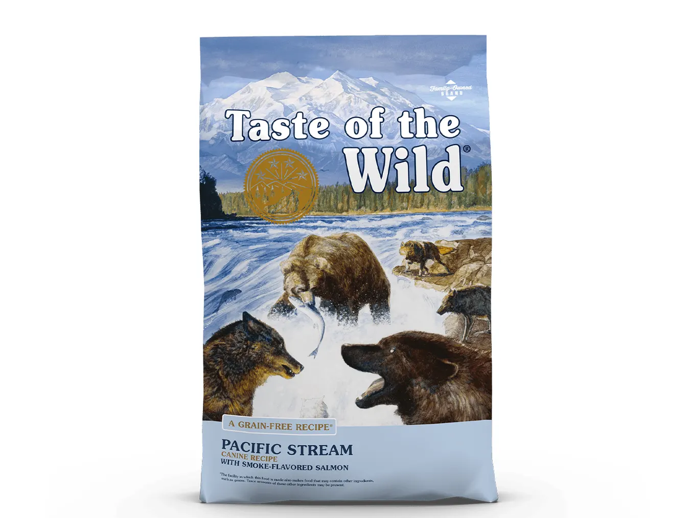 Taste of the Wild Pacific Stream Canine Recipe | Smoke-Flavored Salmon | Grain-Free Dry Dog Food for Adult Dogs