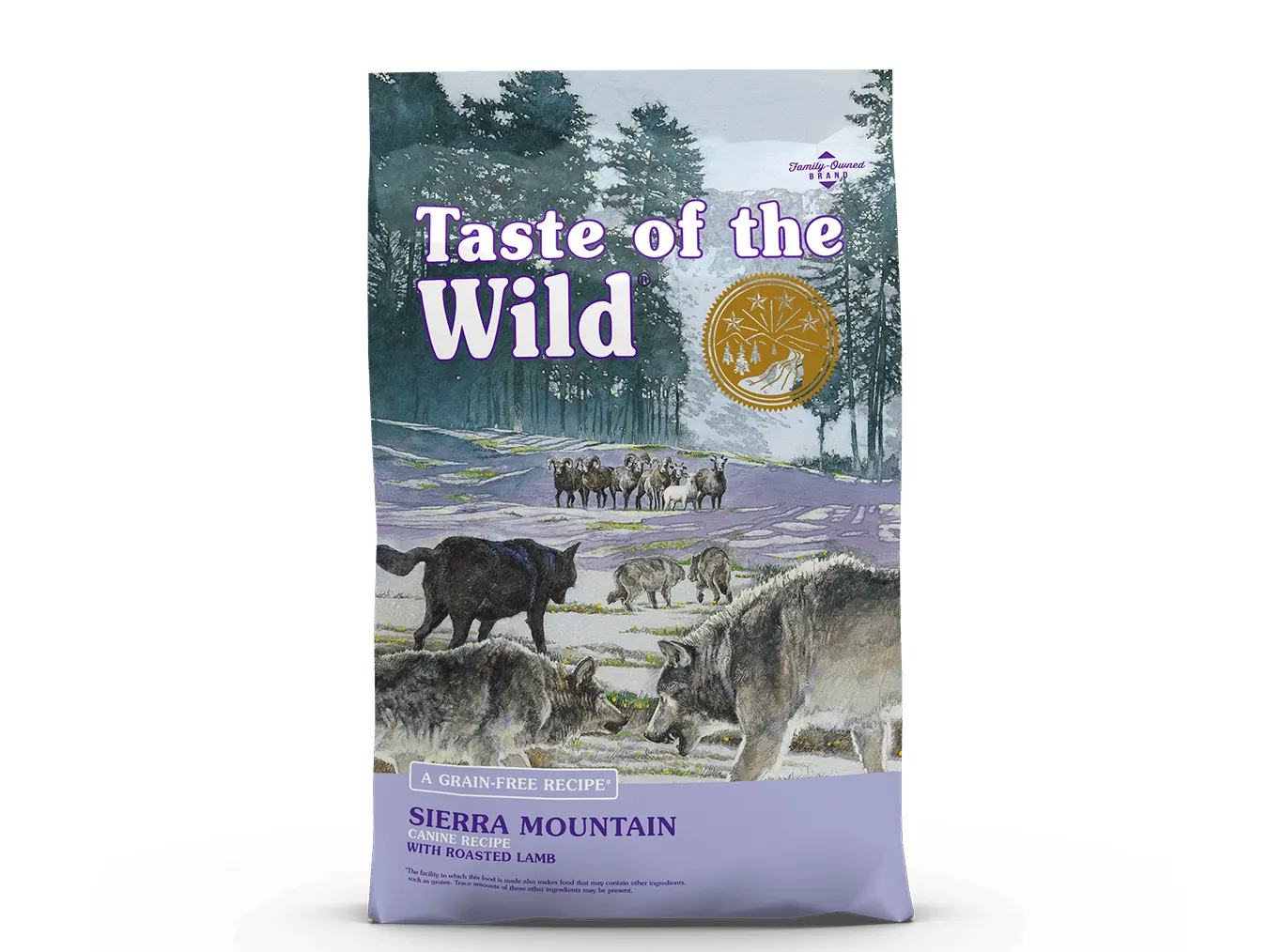 Taste of the Wild Sierra Mountain Canine Recipe with Roasted Lamb | Grain-Free Dry Dog Food for Adult Dogs