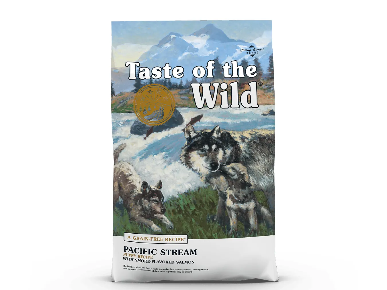 Taste of the Wild Pacific Stream Puppy Recipe with Smoke-Flavored Salmon | Grain-Free Puppy Food