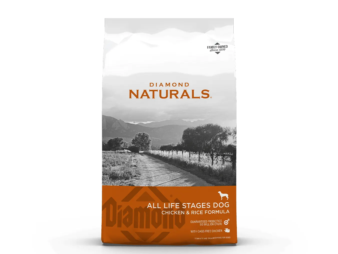 Diamond Naturals All Life Stages Dog Chicken Rice Formula 15 Kg | Cage-Free Chicken Probiotics for Digestive Health