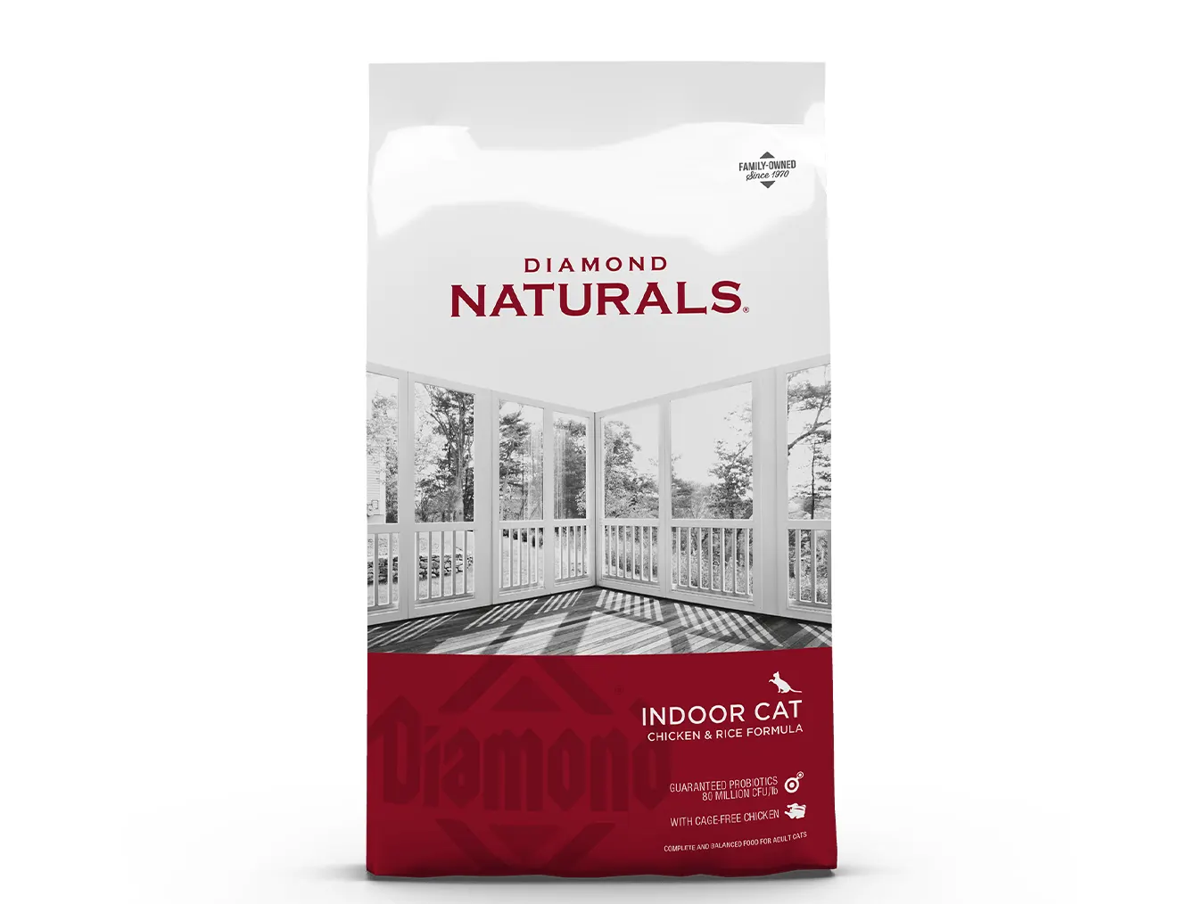 Diamond Naturals Indoor Cat Chicken Rice Formula | Cage-Free Chicken Hairball Control for Adult Cats