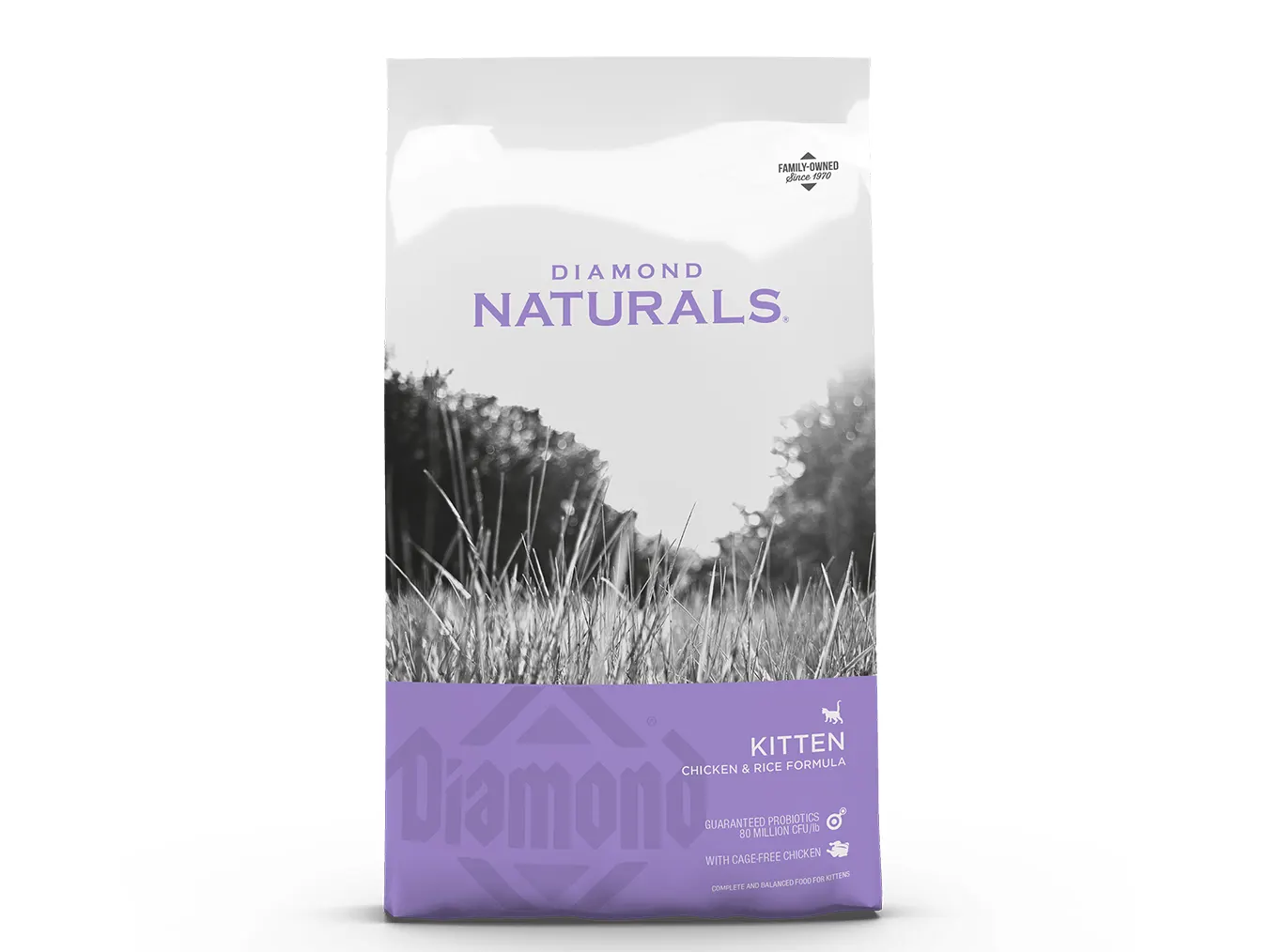 Diamond Naturals Kitten Chicken Rice Formula | Cage-Free Chicken DHA for Brain Development