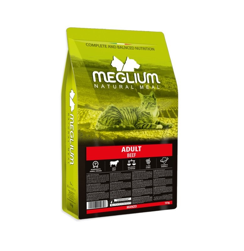 Meglium Cat Adult Beef 1.5KG | High-Protein Beef Formula for Strength Vitality