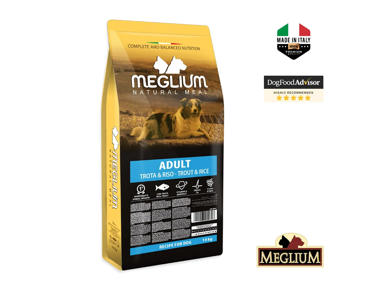 Meglium Dog Sensible Fish | Omega-Enriched Formula for Sensitive Digestion Coat Health
