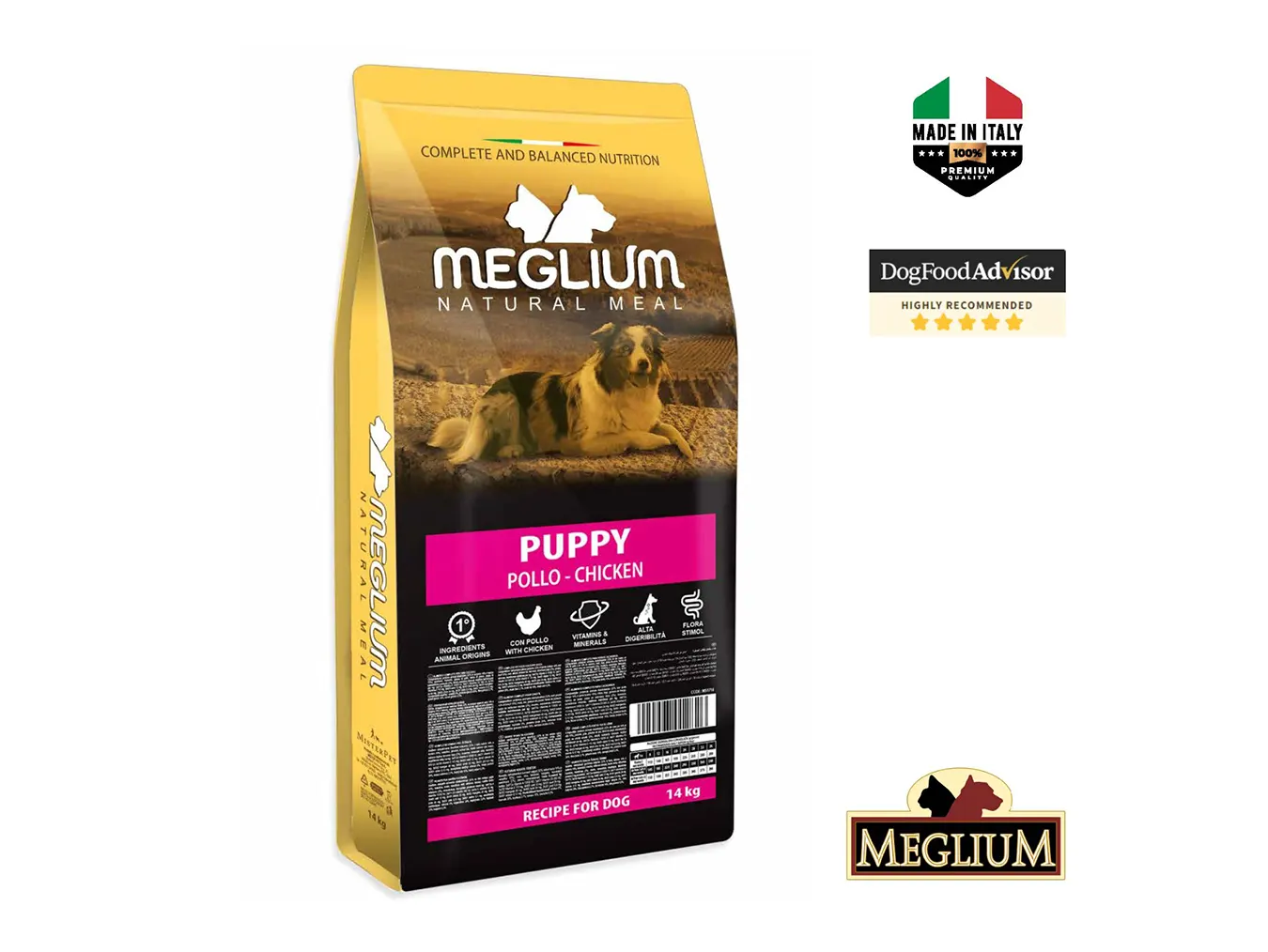 Meglium Dog Puppy | High-Protein Formula for Growth Development
