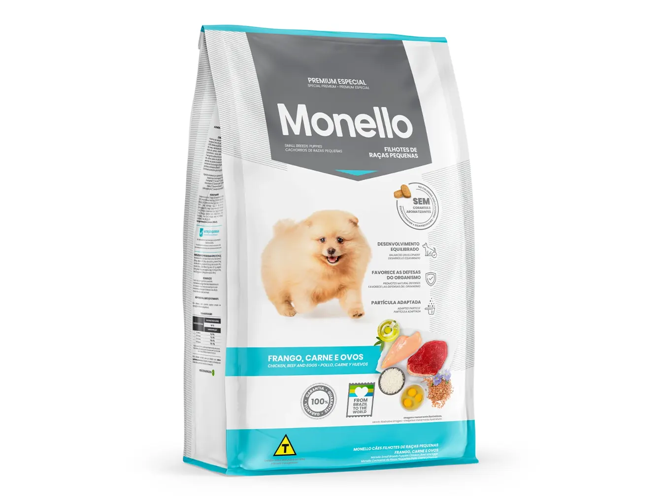 Monello Premium Puppy Small Breed Dog Dry Food | Chicken, Beef Egg for Healthy Growth Digestion