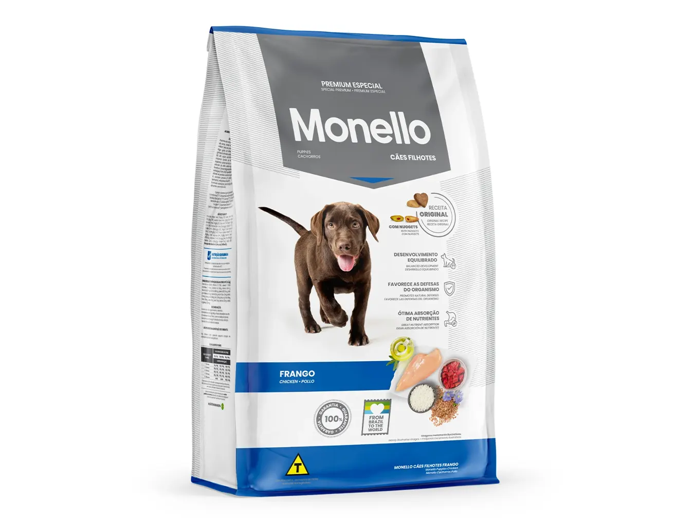 Monello Premium Puppy Dry Food | Chicken for Healthy Growth, Digestion Brain Development