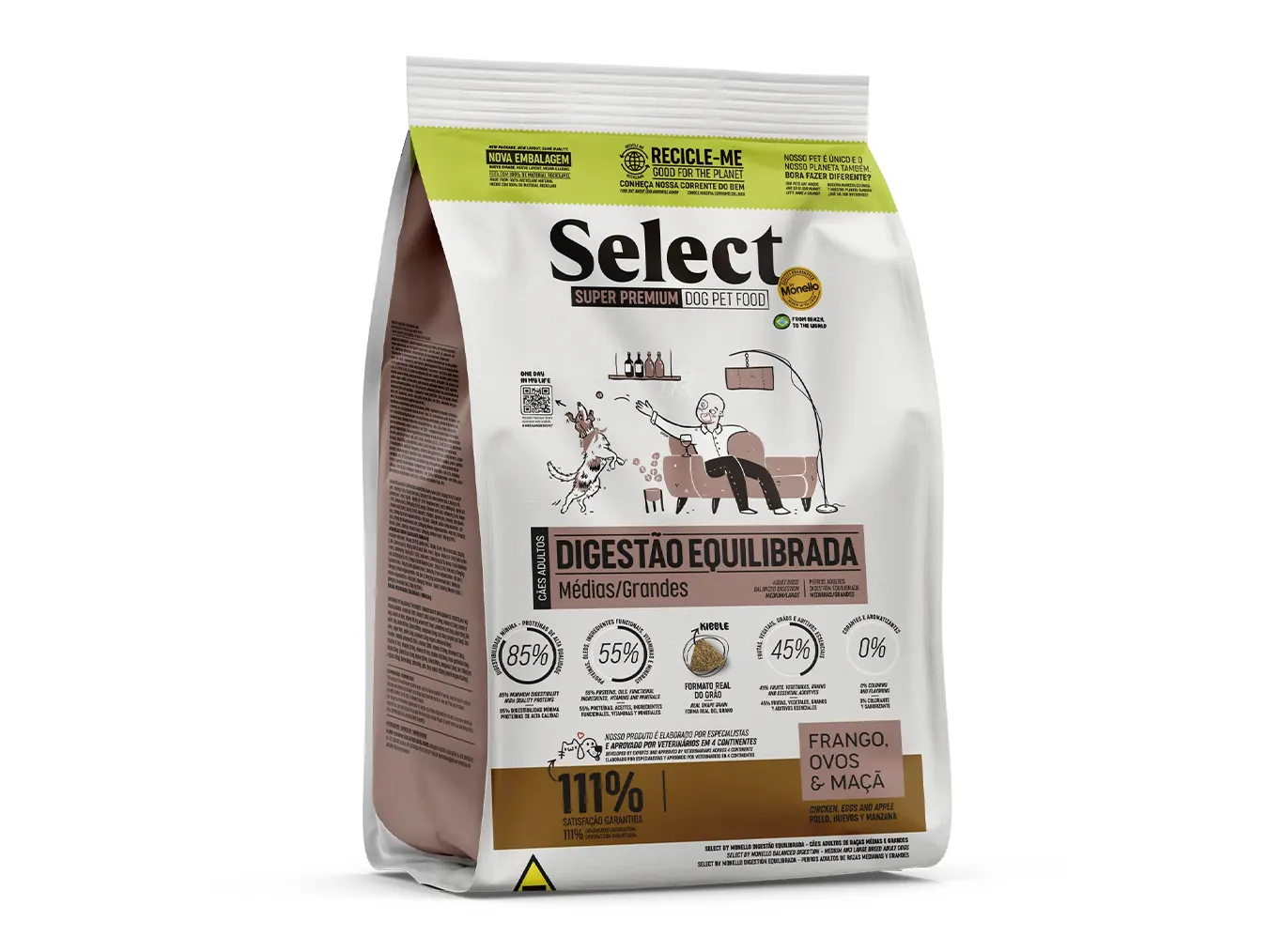 Select by Monello Balanced Digestion | High-Protein Dog Food for Medium Large Breeds
