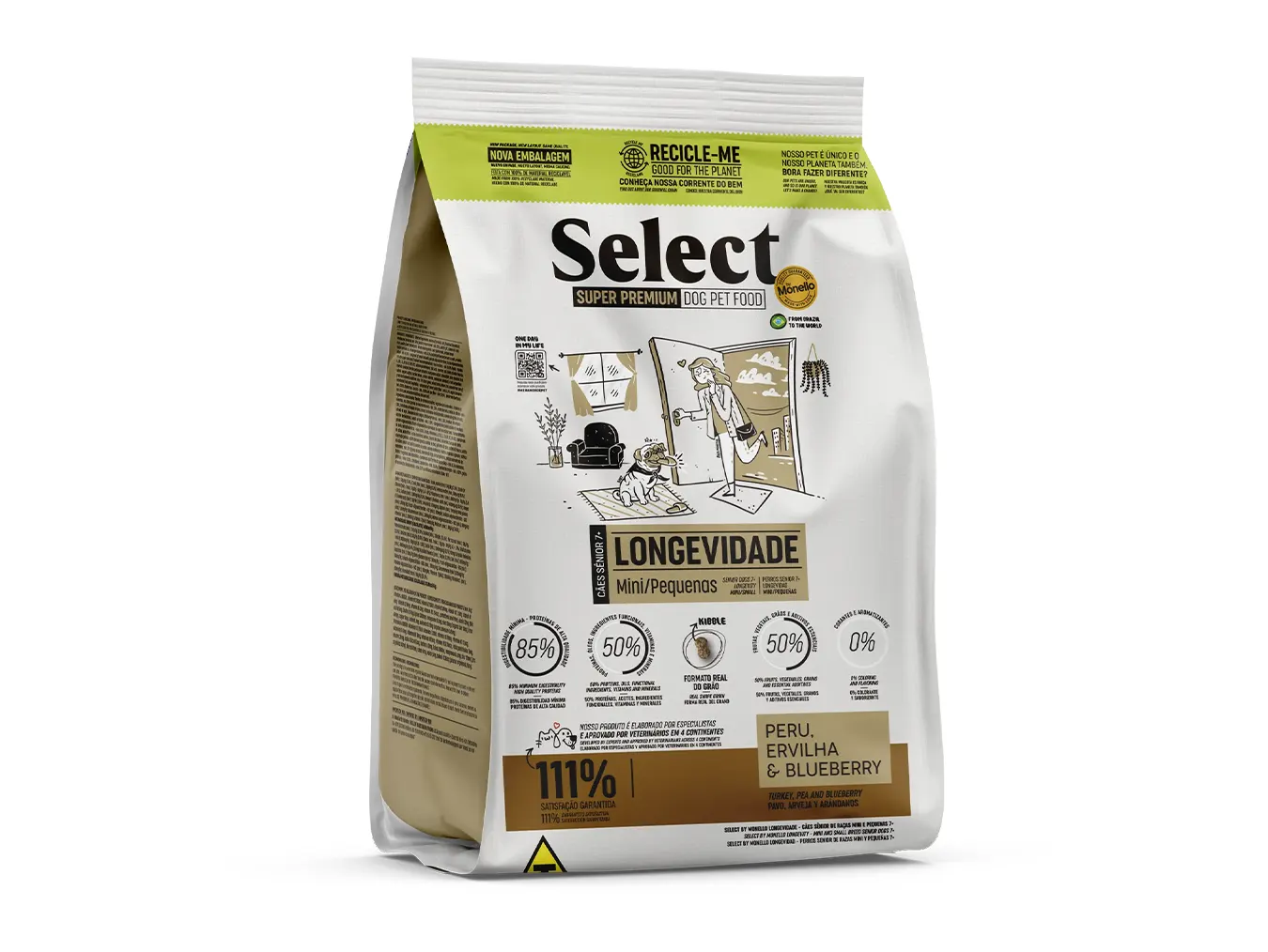 Select by Monello Longevity | High-Protein Senior Dog Food for Mini Small Breeds