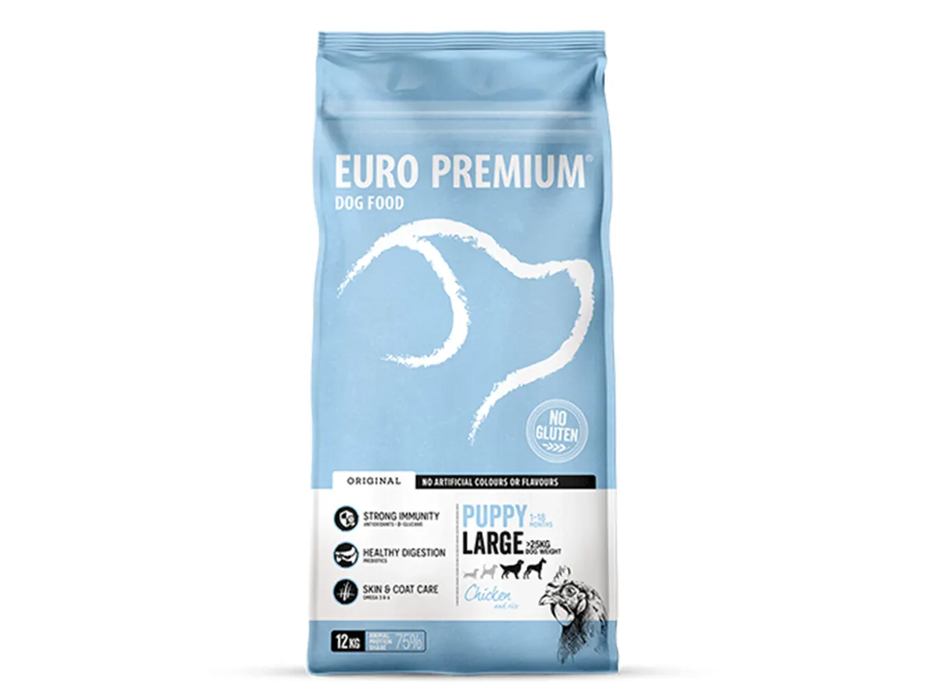 Euro Premium Large Puppy Chicken Rice | High-Protein Nutrition for Healthy Growth