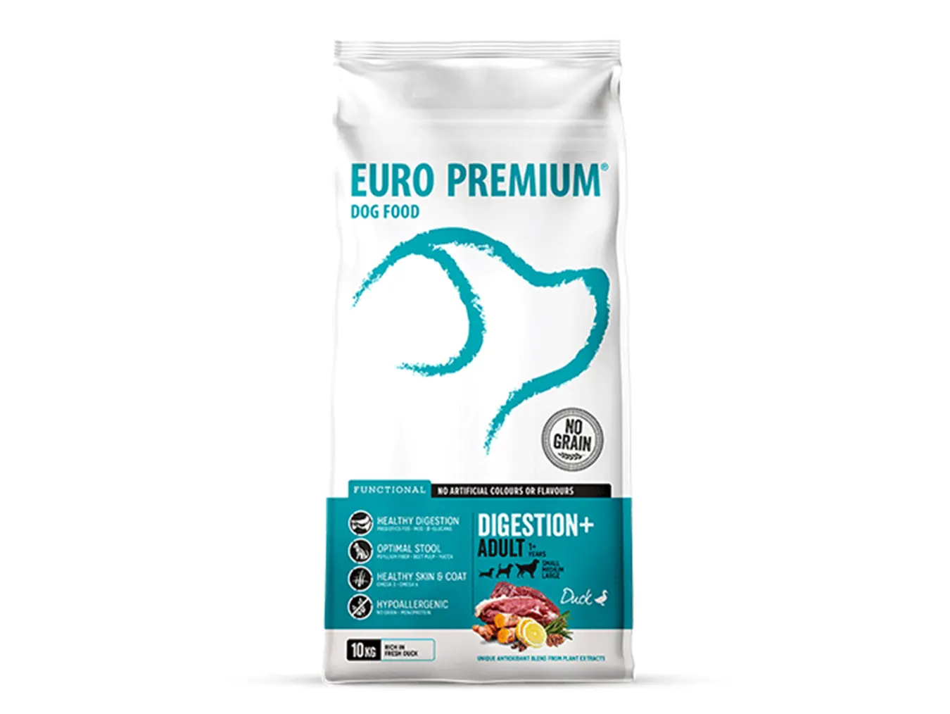 Euro Premium Adult DIGESTION+ Fresh Duck | Gut-Friendly Nutrition for Dogs with Sensitive Digestion