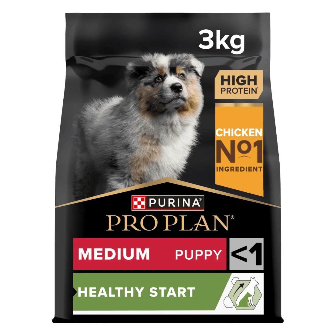 Purina Pro Plan Medium Puppy Healthy Start Chicken Dry Dog Food, 12kg
