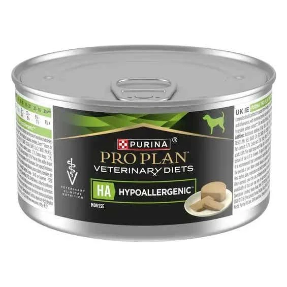 Purina Pro Plan Veterinary Diets Canine HA Hypoallergenic Mousse Wet Dog Food, 195g