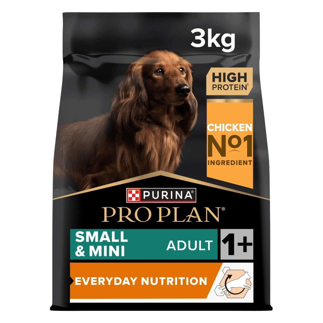 Purina Pro Plan Small & Mini Adult Everyday Nutrition Chicken Dry Dog Food, 7kg