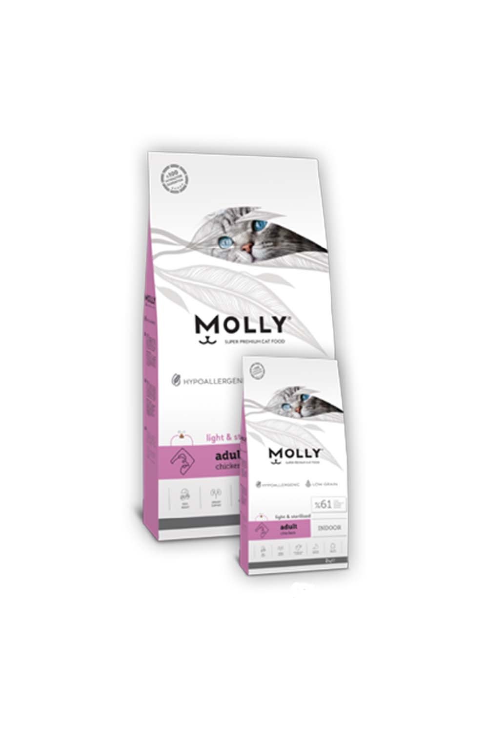 Molly - Indoor light and Sterilized Chicken 2KG