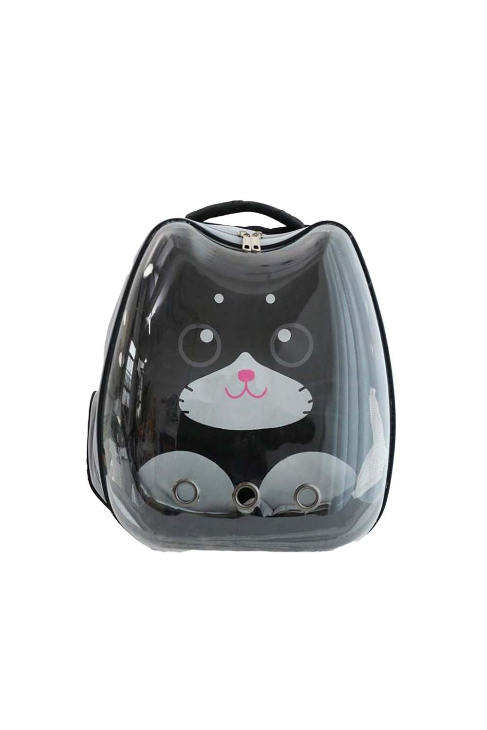 Backpack carrier Clear Window with cute kitten printed Pattern from inside