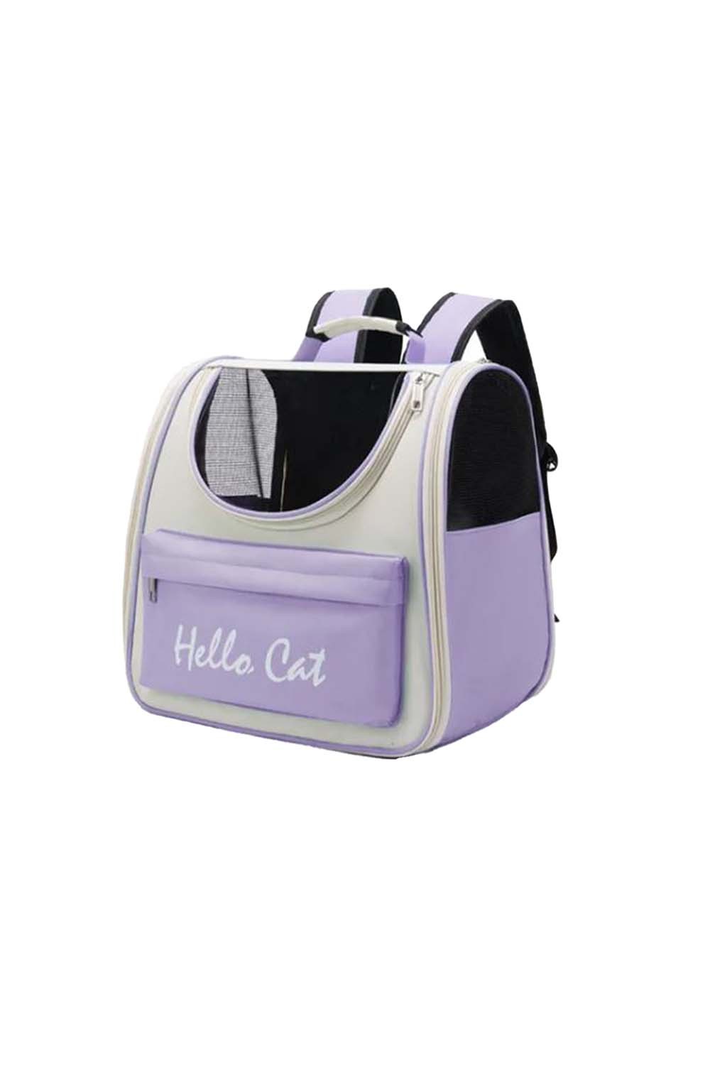 Hello Cat Square Backpack with Handle
