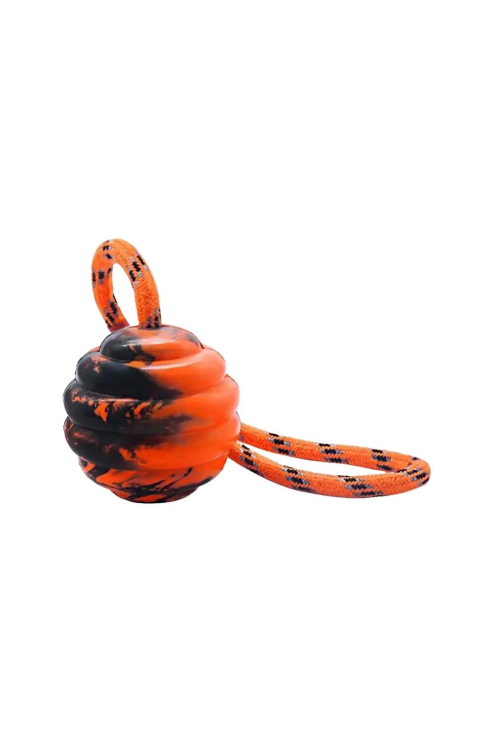 ForPet - Dog Training Rubber Ball With Rope Handle 6cm