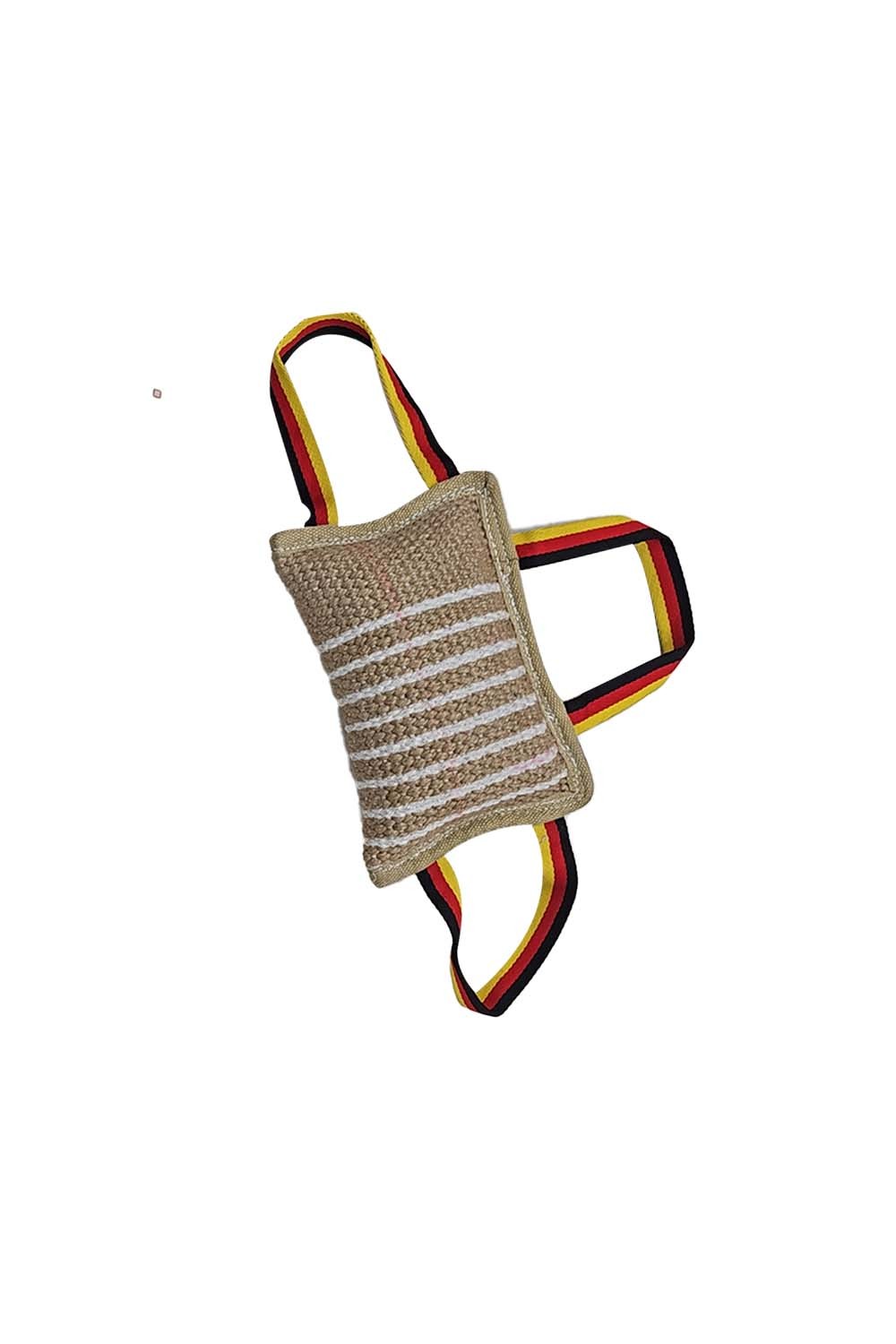 Dog Training Canvas Pillow Tugger With 3 Fabric Handles