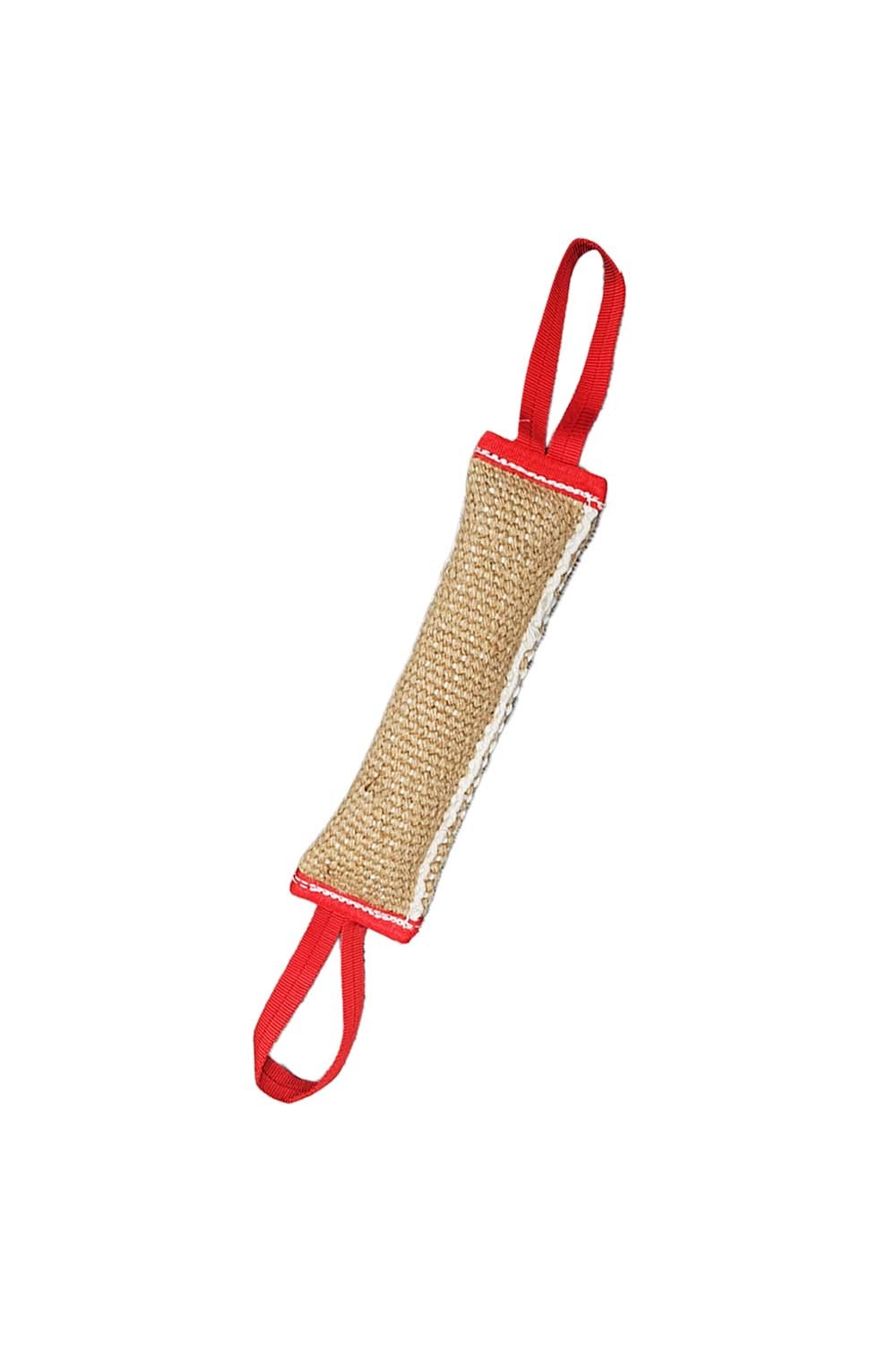 Dog Jute Training Tug With double Fabric Handles 55cm