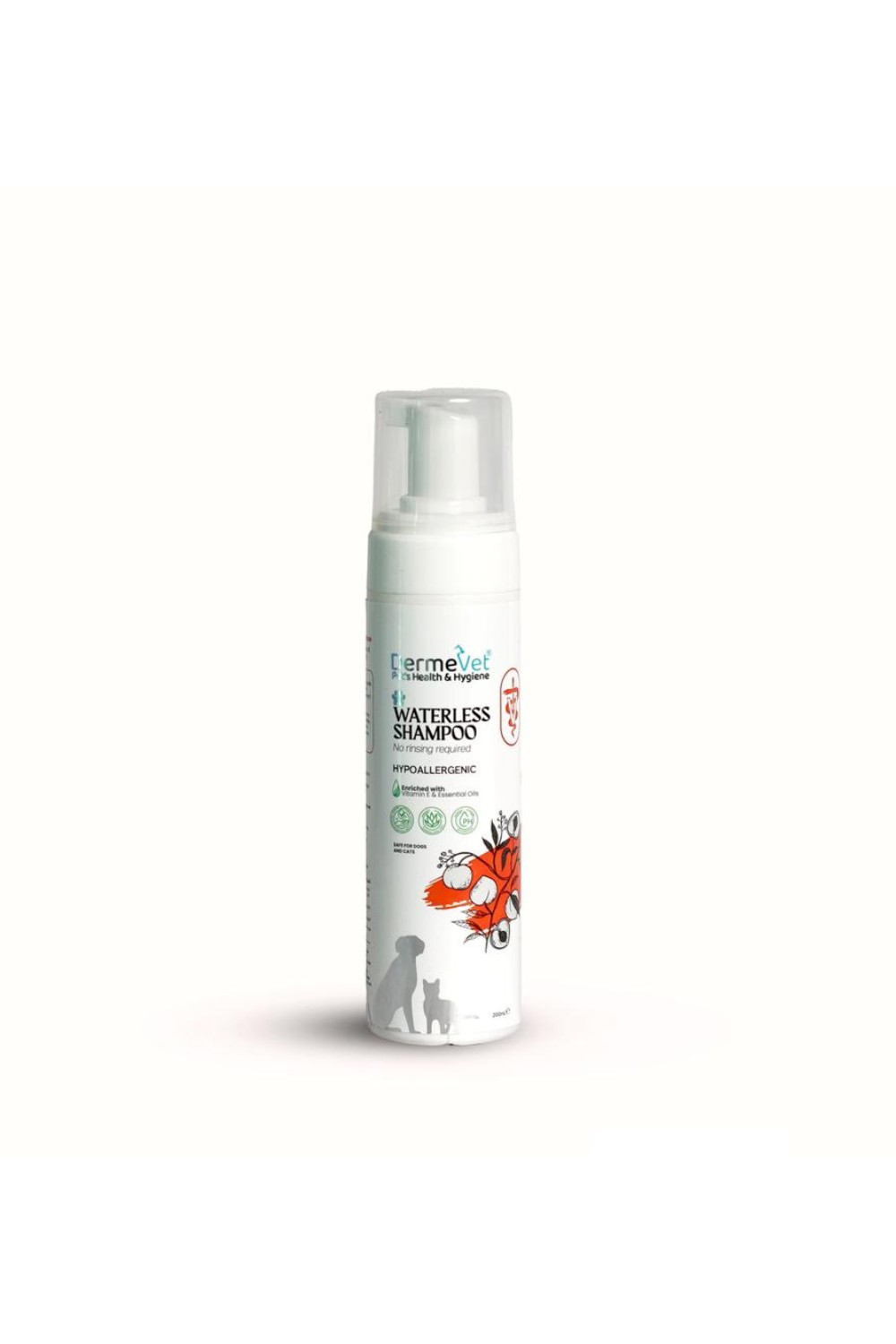 Dermevet Waterless Shampoo - Peach Flavor