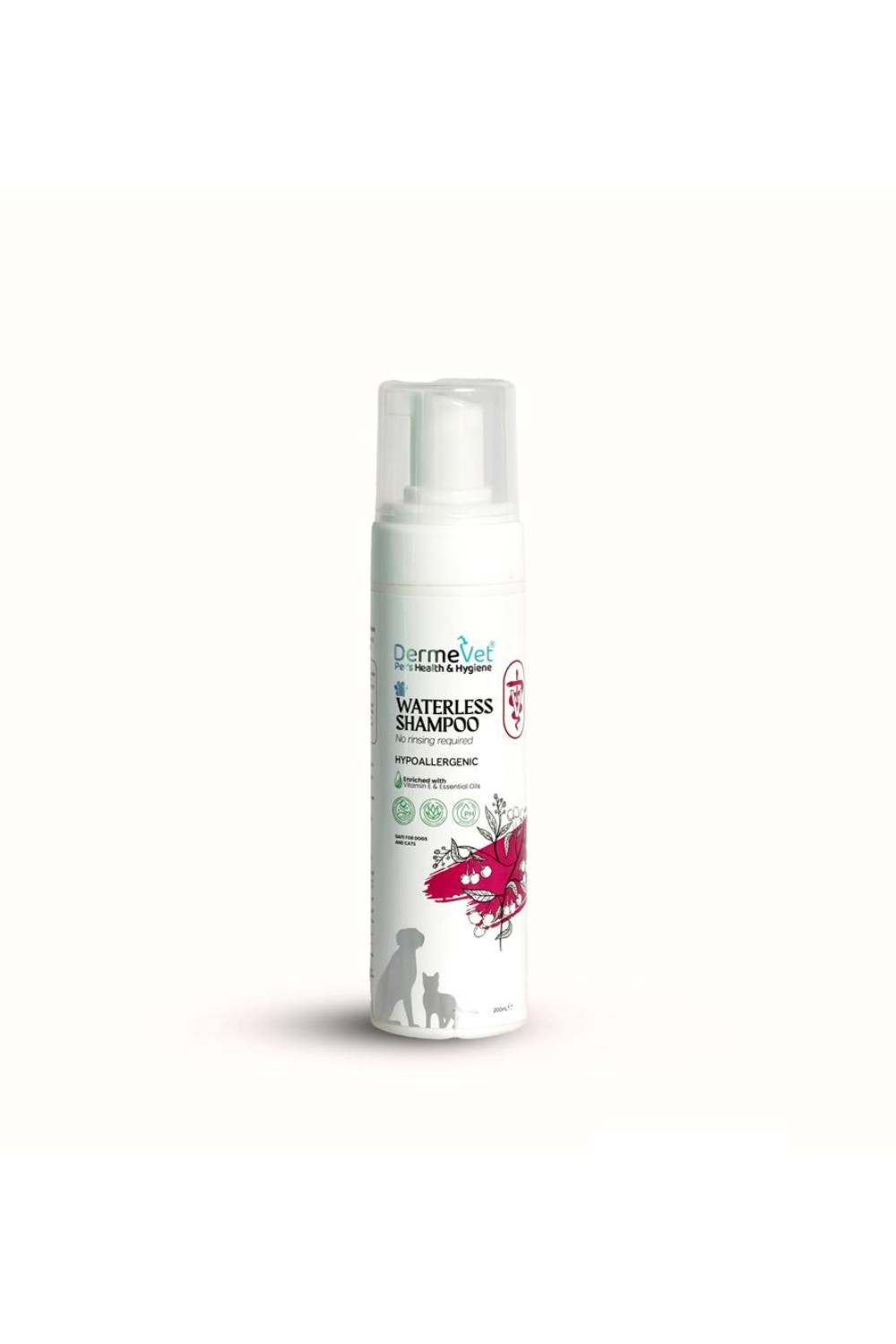 Dermevet Waterless Shampoo - Sweet Cherry Flavor