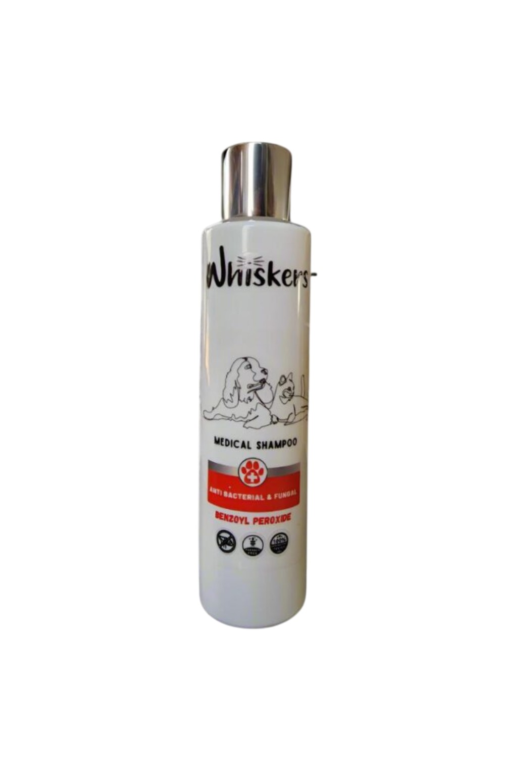 Whiskers - Medical Shampoo For Dogs & Cats Anti Bacterial & Fungal