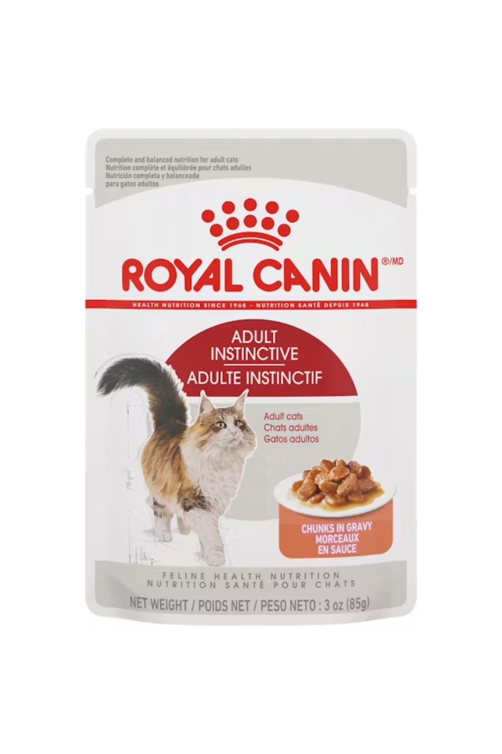 Royal Canin Adult Instinctive Chunks In Gravy Pouch Cat Food