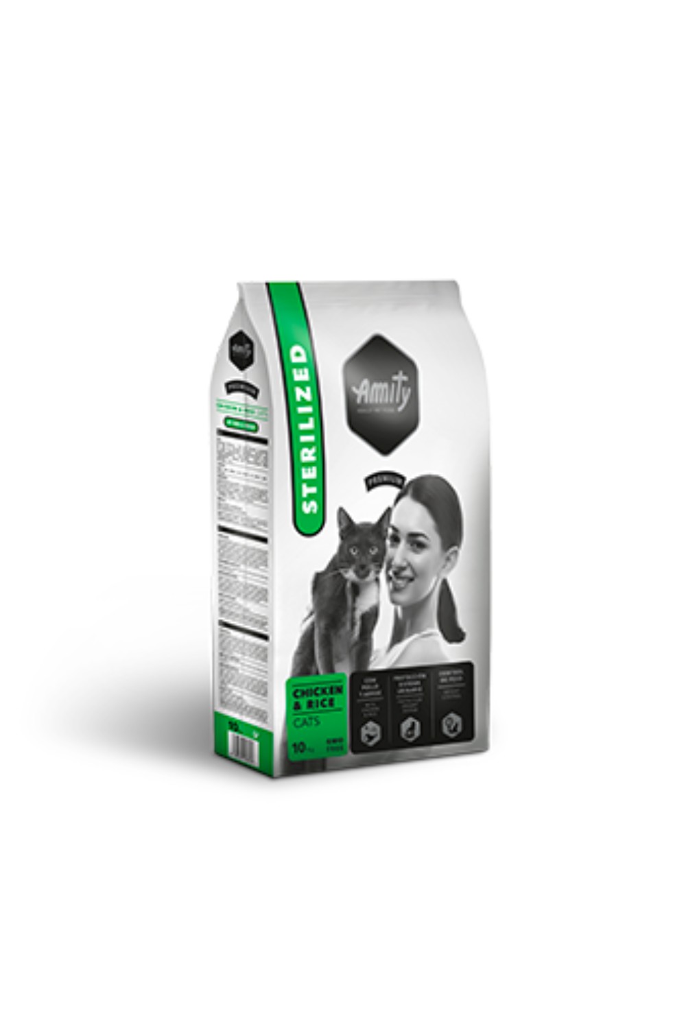 Amity Dry Food CHICKEN & RICE CATS STERILIZED 2kg