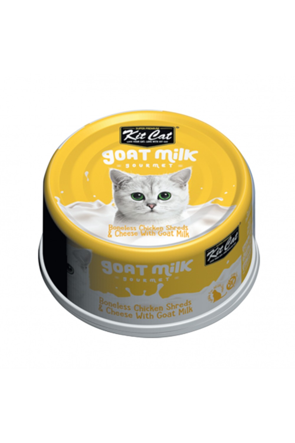 Kit Cat Boneless Chicken Shreds & Cheese With Goat Milk 70g